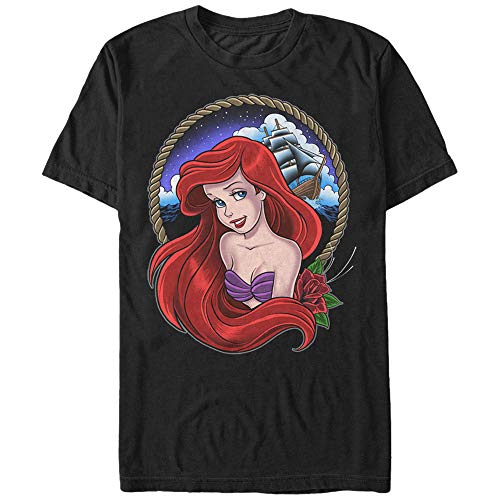 Disney-Grafik-T-Shirt „Kleine Meerjungfrau Arielle, Teil Ihrer Welt“, Schwarz, Größe XL von Disney