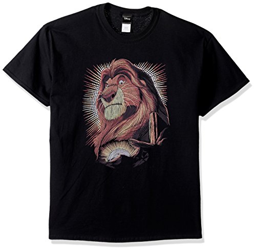 Disney Herren Lion King Mufasa Shine Remember Graphic T-shirt, Schwarz, XXL von Disney