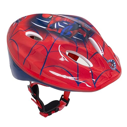Disney Jungen Spiderman Fahrradhelm, Mehrfarbig, Größe: 52-56cm von Disney