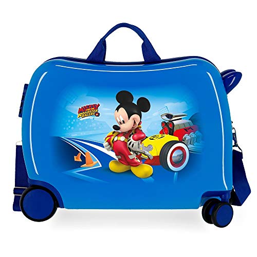 Disney Rucksack Lets Roll Mickey, blau, 50x49x20 cms, kinderkoffer von Disney