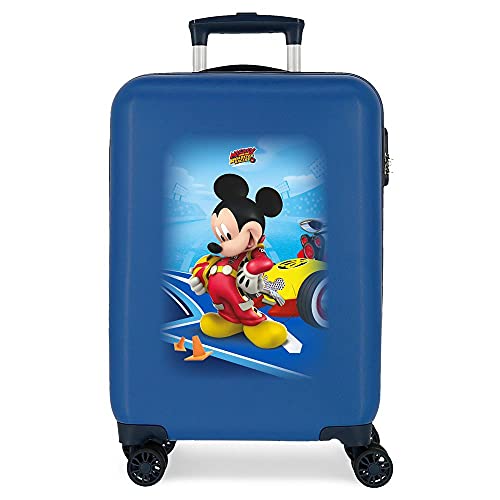 Disney Rucksack Lets Roll Mickey, blau, 34x55x20 cms, Mickey-Koffer von Disney