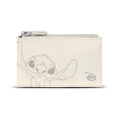 Disney Lilo und Stitch Cream-Slim Kartenetui, Weißlich, 14 x 8 cm von Disney