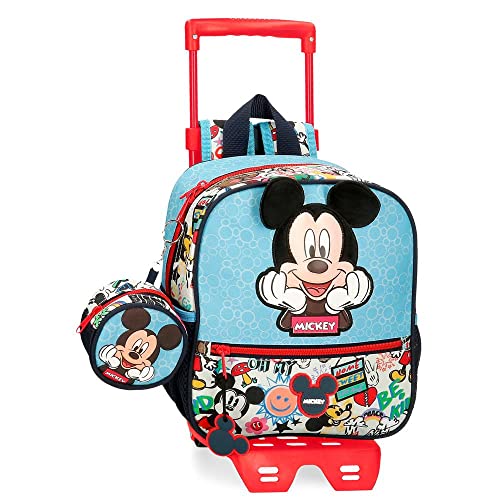 Disney Mickey Be Cool Anpassbarer Kindergartenrucksack Blau 23x25x10 cm Polyester 5.75L von Disney