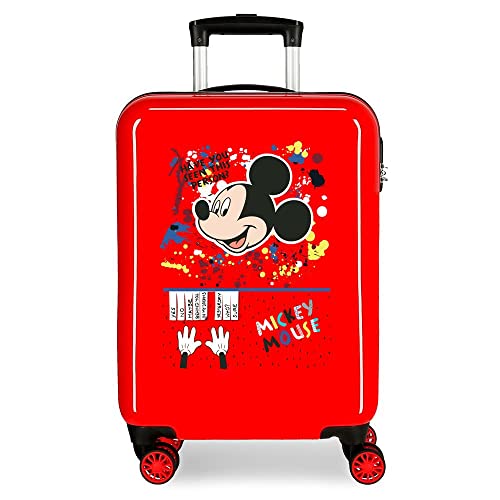 Disney Color Mayhem Kabinenkoffer, Einheitsgröße, rot, Einheitsgröße, Kabinenkoffer von Disney