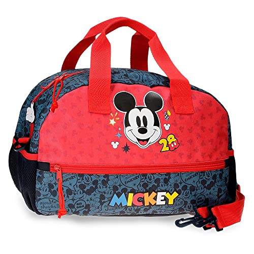 Disney Mickey Get Moving Reisetasche, mehrfarbig, 40 x 25 x 18 cm, Polyester, bunt, reisetasche von Disney