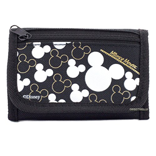 Disney Mickey Mouse Black Silver Trifold Wallet - 1 WALLET von Disney