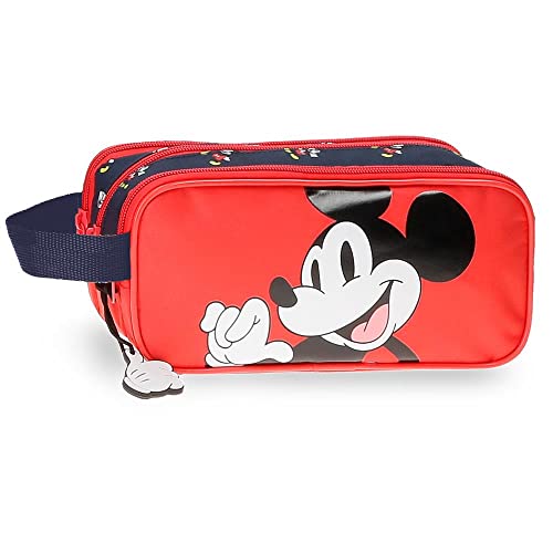 Disney Mickey Mouse Fashion Federmäppchen Dreifach Mehrfarbig 22x10x9 cm Mikrofaser, bunt, Dreifach-Etui von Disney