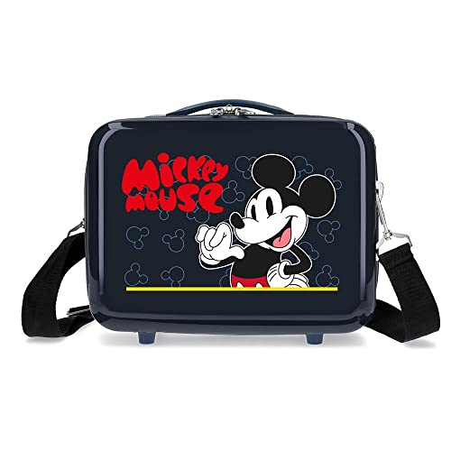 Disney Mickey Mouse Fashion Kulturbeutel mit Umhängetasche, blau, Anpassbare Kulturtasche mit Umhängetasche von Disney