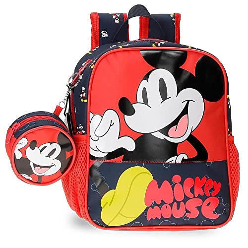 Disney Mickey Mouse Fashion Rucksack Kindergarten Mehrfarbig 21 x 25 x 10 cm Mikrofaser 5,25 l, bunt, Kindergartenrucksack von Disney
