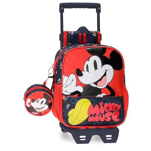 Disney Mickey Mouse Fashion Vorschulrucksack, anpassbar, 21 x 25 x 10 cm, Mikrofaser, 5,25 l, bunt, Vorschulrucksack, anpassbar an den Trolley von Disney