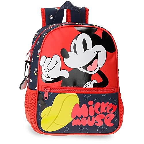 Disney Mickey Mouse Fashion Vorschulrucksack, anpassbar, 23 x 28 x 10 cm, Mikrofaser, 6,44 l, bunt, Vorschulrucksack, anpassbar an den Trolley von Disney