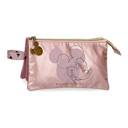 Disney Mickey Outline Triple Pink Tasche 22 x 12 x 5 cm Polyester von Disney