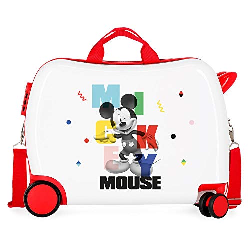 Disney Mickey´s Party Kinderkoffer, 50 x 38 x 20 cm, Weiß von Disney