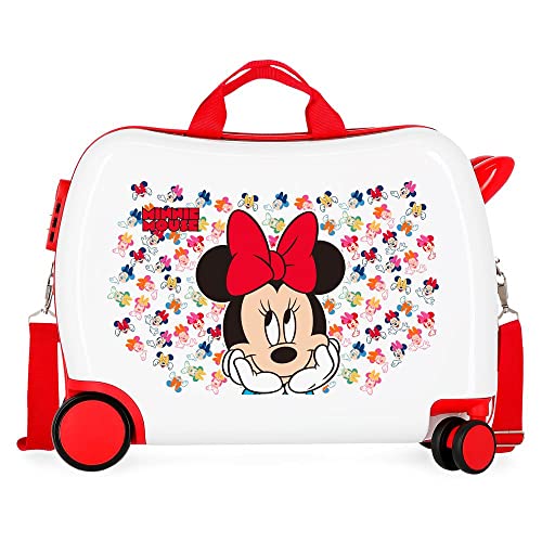 Disney Minnie Diva Kinderkoffer, mehrfarbig, 50 x 39 x 20 cm, ABS-Kombinationsverschluss, 34 l, 1,8 kg, 4 Räder, Handgepäck, bunt, kinderkoffer von Disney