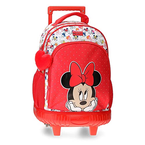 Disney Minnie Diva Rucksack Compact 2 Räder, mehrfarbig, 32 x 45 x 21 cm, Polyester, 28,9 l, bunt, Rucksack Compact 2 Rollen von Disney