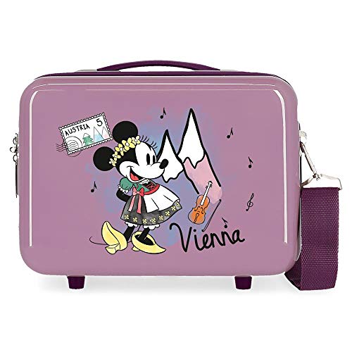 Disney Minnie Let´S Travel Kulturbeutel, anpassbar, Violett, 29 x 21 x 15 cm, starr, ABS 9,14 l von Disney