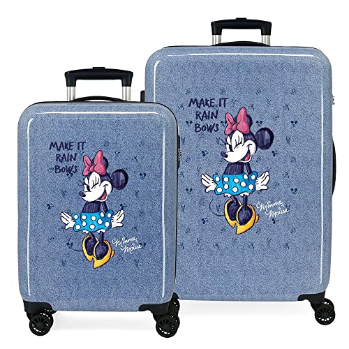 Disney Minnie Make It Rain Bows, blau, Talla Unica, Koffer Set von Disney