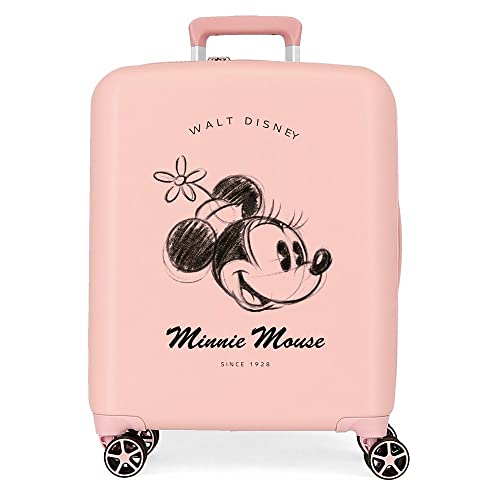 Disney Minnie You are Magic Nude Kabinenkoffer 40x55x20 cm Starres ABS Integrierter TSA-Verschluss 38,4L 2,82 kg 4 Doppelrollen Handgepäck von Disney