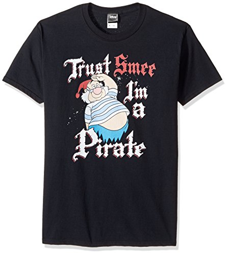Disney Herren Peter Pan Tinkerbell Trust Smee I'm A Pirate Graphic T-shirt, Schwarz, L von Disney