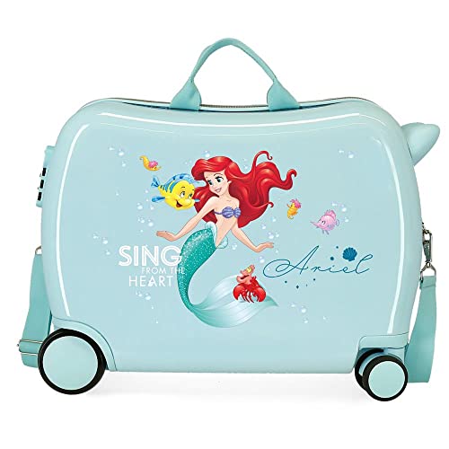 Disney Prinzessinnen Kinderkoffer Blau 50 x 39 x 20 cm Hard ABS Kombinationsverschluss seitlich 34 l 1,8 kg 4 Rollen von Disney