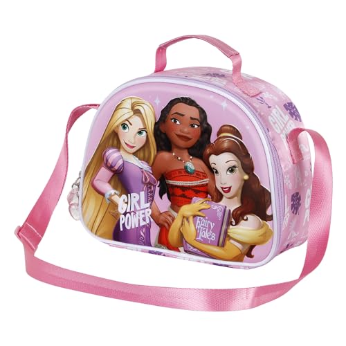 Disney Prinzessinnen Power-3D Frühstückstasche, Lila, 25,5 x 20 cm von Disney