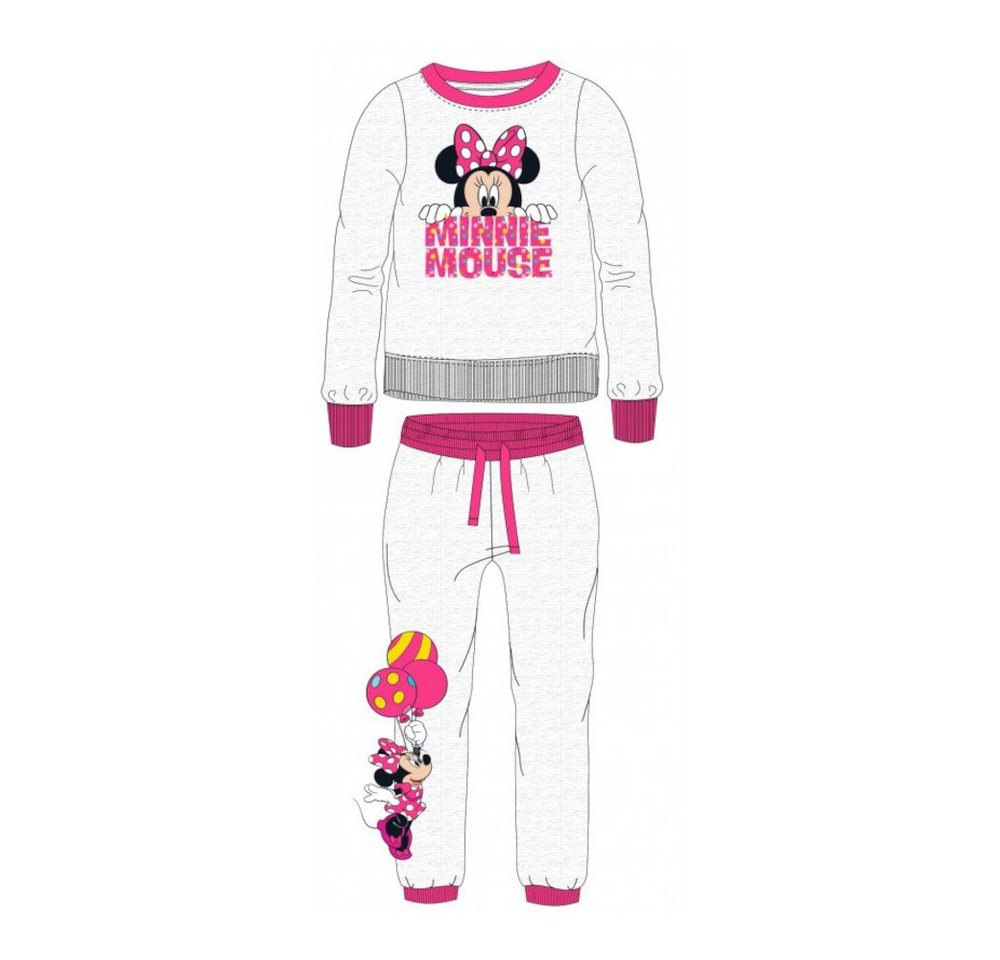 Disney Shirt & Hose Freizeit- / Trainingsanzug Minnie Maus " grau-pink (Set, 2-tlg)" von Disney