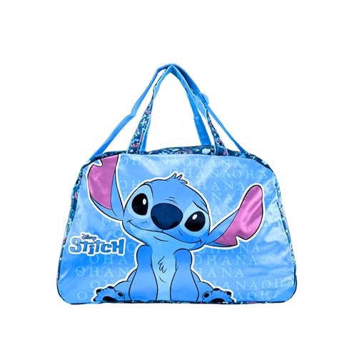Disney Stitch Sporttasche für Mädchen, Kinder Turnbeutel, Gepäcktasche, Stitch Zubehör, Geschenk für Mädchen und Teenager von Disney