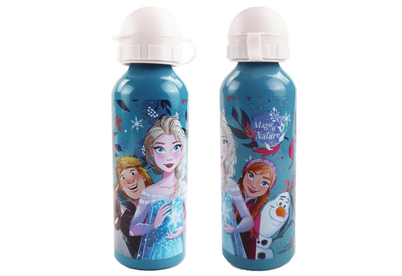 Disney Trinkflasche Disney Die Eiskönigin Alu Wasserflasche, Flasche 520 ml Anna Elsa Olaf von Disney
