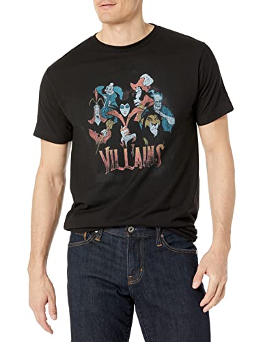 Disney Herren Villains Vintage T-Shirt, M von Disney