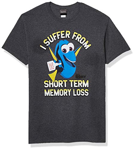 Disney Young Memory Loss T-Shirt für Herren, Charcoal Heather, Größe L von Disney
