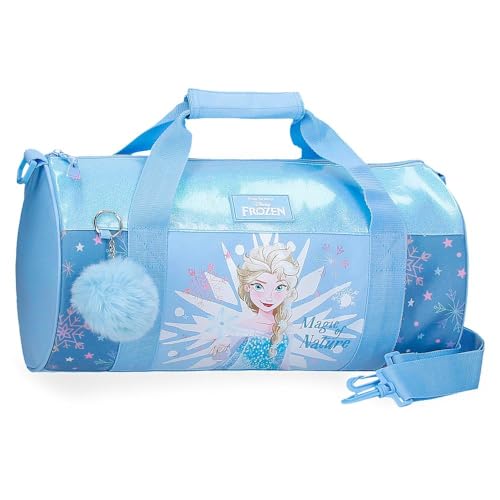 Joumma Disney Frozen Magic Ice Reisetasche, Blau, 41 x 21 x 21 cm, Polyester, 18,08 l, blau, Reisetasche von Disney