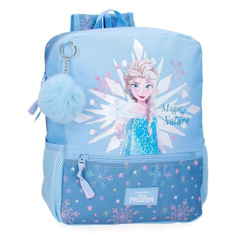 Disney Joumma Frozen Magic Ice Rucksack, anpassbar, Blau, 25 x 32 x 12 cm, Polyester, 9,6 l, blau, Anpassbarer Rucksack von Disney