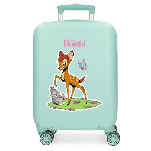 Joumma Disney Klassischer Kabinenkoffer, Blau, 33 x 50 x 20 cm, starr, ABS, seitlicher Kombinationsverschluss, 28,4 l, 2 kg, 4 Doppelrollen, Handgepäck, blau, Kabinenkoffer von Disney