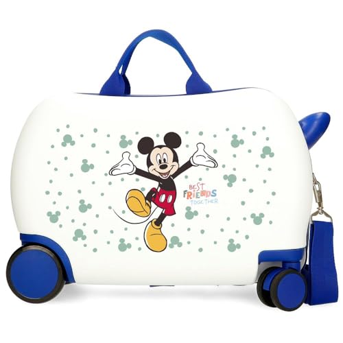 Joumma Disney Mickey, Best Friends, Kinderkoffer, Weiß, 45 x 31 x 20 cm, starr, ABS, 24,6 l, 1,8 kg, 2 Räder, weiß, kinderkoffer von Disney
