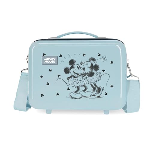 Joumma Disney Mickey und Minnie Kisses Nececer anpassbar, Blau, 29 x 21 x 15 cm, starr, ABS, 9,14 l, 0,8 kg, blau, Brauchen anpassbar von Disney