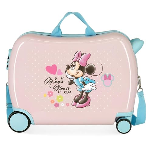 Joumma Disney Minnie Imagine Kinderkoffer, Rosa, 50 x 38 x 20 cm, starr, ABS, Seitenkombination, 38 l, 1,8 kg, 2 Räder, Handgepäck, Rosa, kinderkoffer von Disney