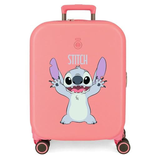 Joumma Disney Playful Kabinenkoffer, Rosa, 40 x 55 x 20 cm, starr, 3,22 kg, TSA-Verschluss, ABS, 3,22 kg, 37 l, Handgepäck von Disney