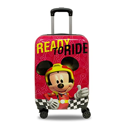 Disney Trolley Koffer Kinder Mickey Mouse Handgepäck Spinner 4817, rot, Taglia Unica von Disney