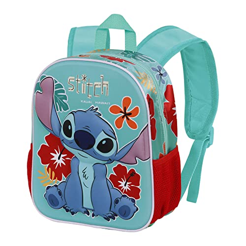 Lilo und Stitch Tropic-Kleiner 3D Rucksack, Blau von Disney
