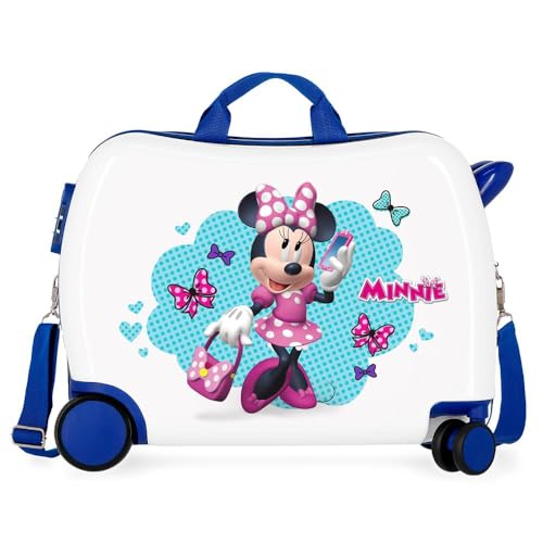 Disney Minnie Good Mood Kinder-Koffer Mehrfarbig 50x38x20 cms Hartschalen ABS Kombinationsschloss 2,1Kgs 4 Räder Handgepäck von Disney