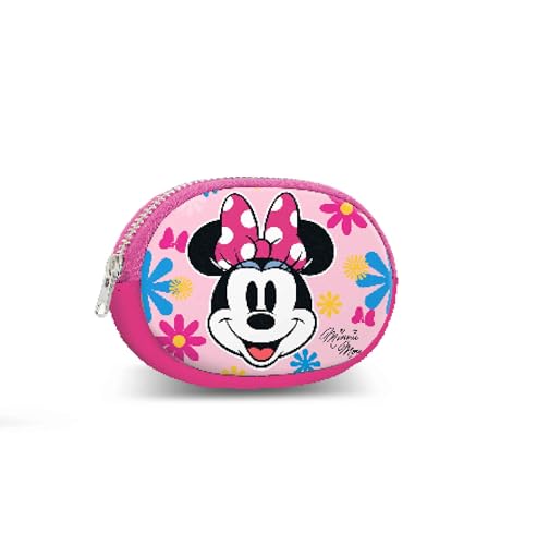 Disney Minnie Maus Floral-Pill Portemonnaie, Rosa, 12 x 8,5 cm von Disney