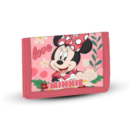 Disney Minnie Maus Garden-Velcro Geldbörse, Rosa, 21,5 x 9 cm von Disney
