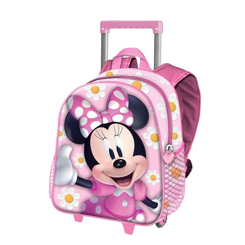 Disney Minnie Maus Pretty-Basic Rucksack mit Trolley, Rosa, 31 x 48,5 cm, Kapazität 18,2 L von Disney