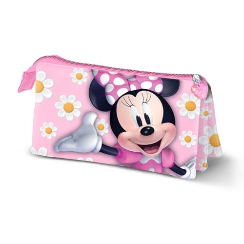 Minnie Maus Pretty-Dreifach Federmäppchen, Rosa, 23 x 11 cm von Disney