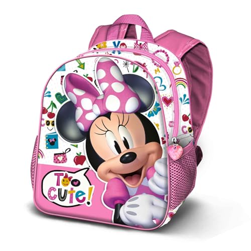 Minnie Maus Too Cute-Basic Rucksack, Rosa, 31 x 39 cm, Kapazität 18,2 L von Disney