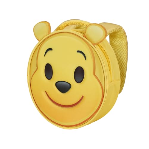 Disney Winnie Puuh Send-Emoji Rucksack, Gelb, 22 x 22 cm, Kapazität 4 L von Disney