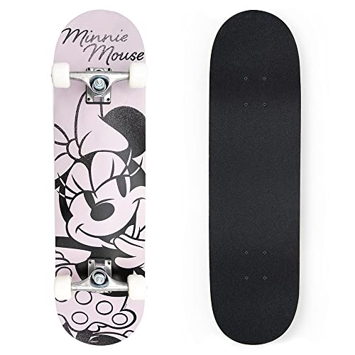 Wooden (Holz) Skateboard Minnie Mouse 79x20x10cm Alu-Achse (9976) von Disney
