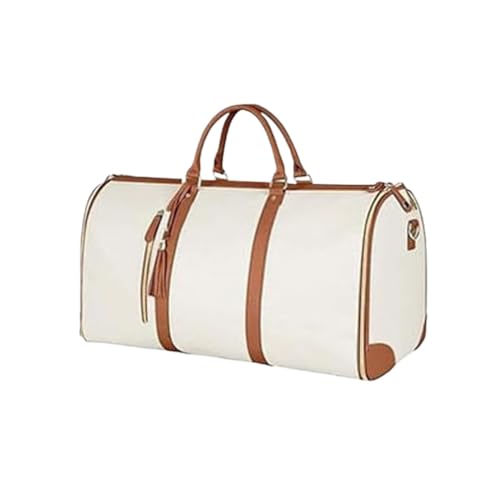 Lucshy Reisetasche, Lucshy Faltbare Gepäcktasche mit hoher Kapazität, umwandelbare Faltbare Handgepäck-Kleidertaschen(Color:White) von Distrainar