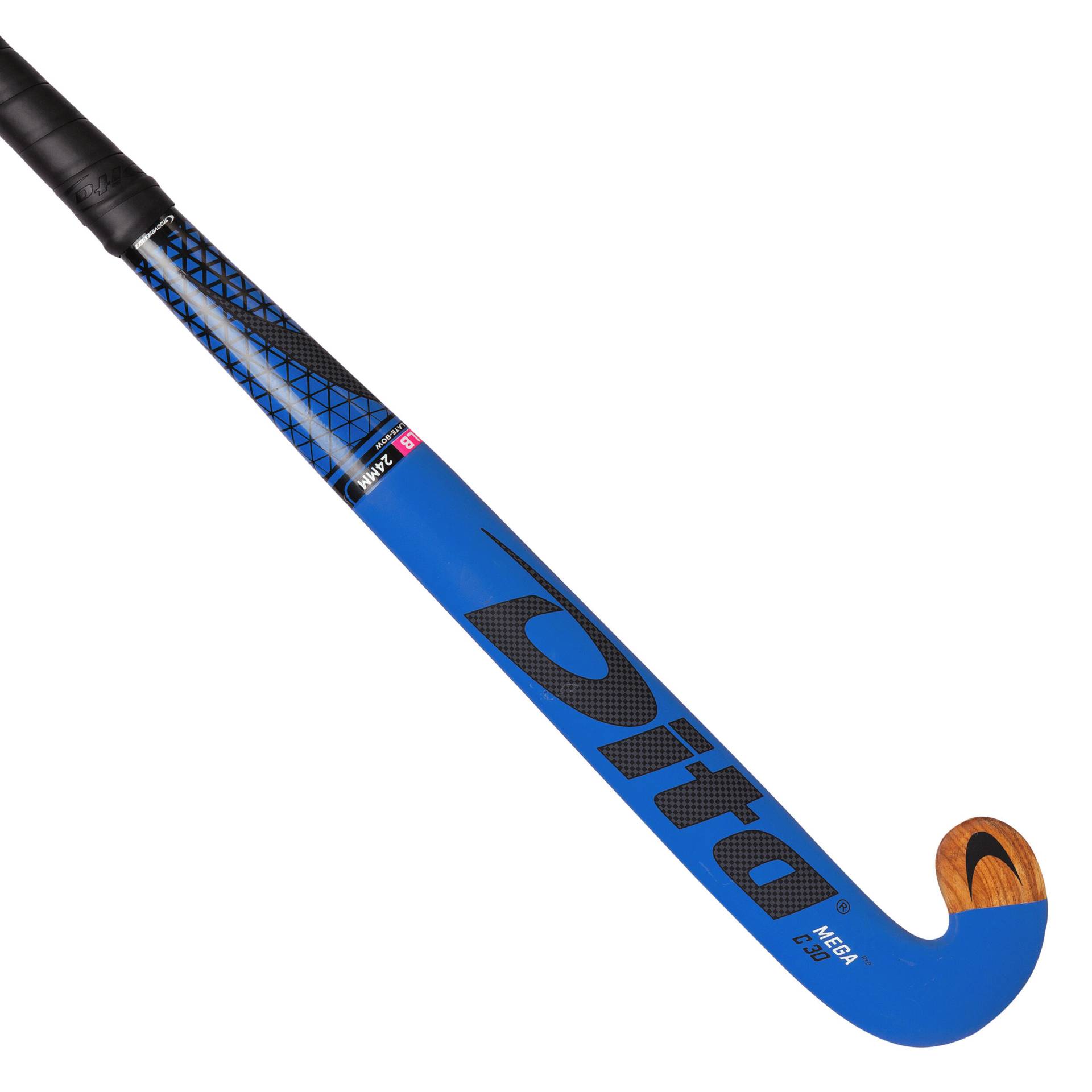 Damen/Herren Feldhockey Schläger Indoor - Megapro Wood C30 LB Damen/Herren blau von Dita