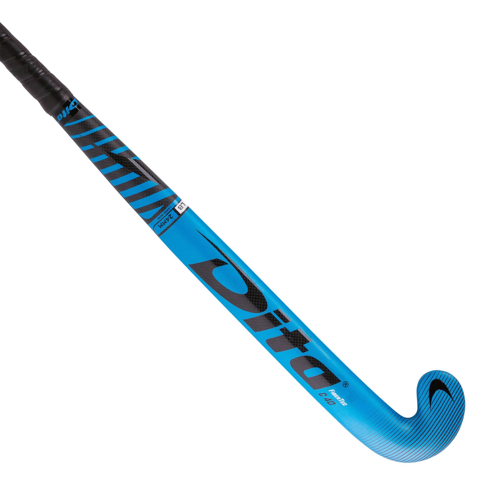 Feldhockeyschläger FiberTecC40 LB 40% Carbon Fortgeschrittene blau/schwarz von Dita